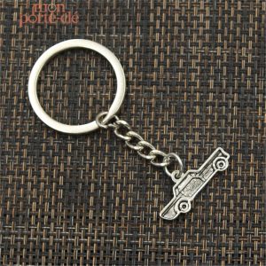 Porte-clé auto en cuir, style rustique