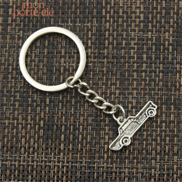 Porte-clé auto en cuir, style rustique