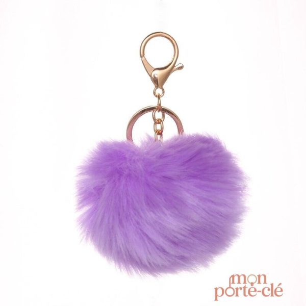 Porte-Clé Pompon tendance pour clés