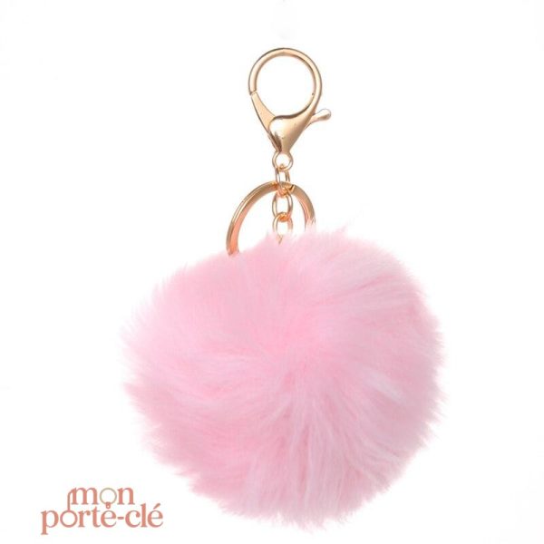 Pompon en nylon pour porte-clés