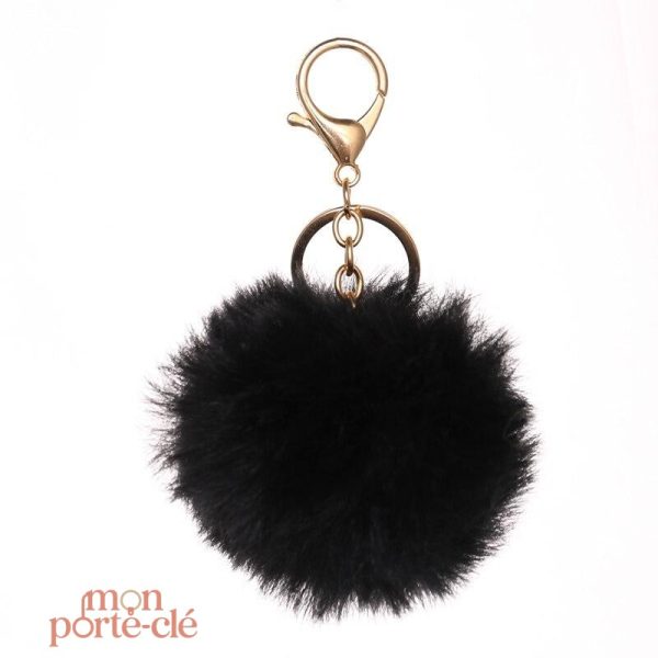 Porte-Clé Pompon chic pour automobile