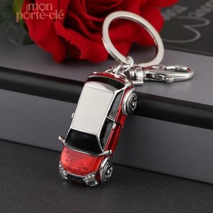 Porte-clé voiture La Rouge en cuir élégant