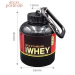 Porte-clé sport en forme de bouteille de whey