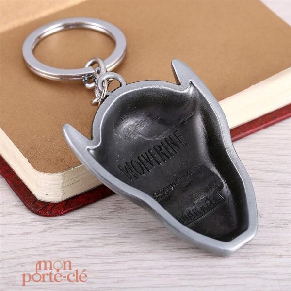 Porte-clé avec motif Wolverine, idéal pour collectionneurs