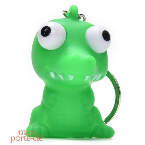 Porte-clé humoristique aux yeux expressifs