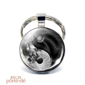 Porte-clé Yin Yang, symbole d'équilibre et d'harmonie