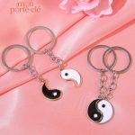 Porte-clé couple Yin Yang pour un lien unique
