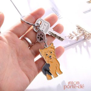 Porte-clé en forme de Yorkshire pour les amoureux des chiens