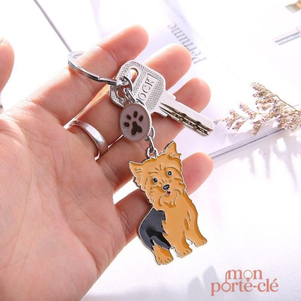 Porte-clé en forme de Yorkshire pour les amoureux des chiens