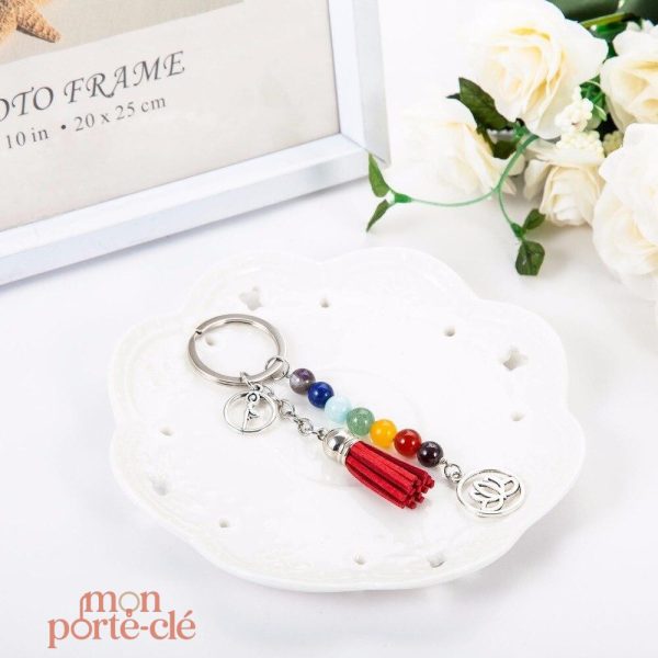 Porte-clé original avec motif zen unique