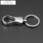 Porte-clé en acier inoxydable, accessoire pratique pour homme
