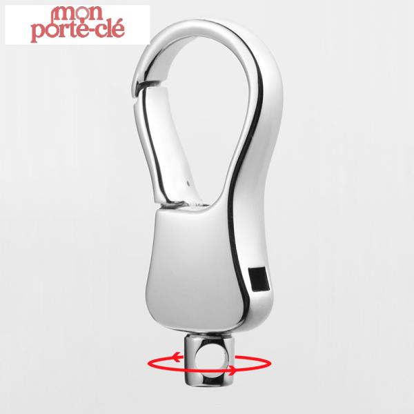Porte-clé robuste en acier inoxydable pour un usage quotidien