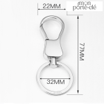 Porte-clé en acier inoxydable, parfait pour un cadeau masculin