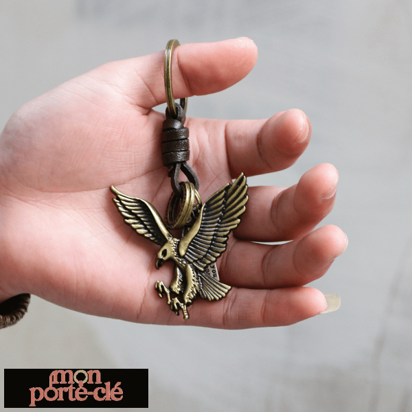 Porte clé classique aigle pour les passionnés
