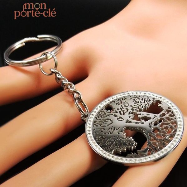 Porte-Clé Arbre de Vie, accessoire élégant pour couples