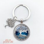 Porte-Clé Arbre de Vie, médaillon spirituel