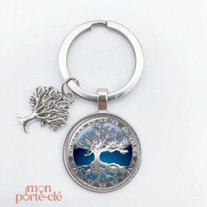 Porte-Clé Arbre de Vie, médaillon spirituel