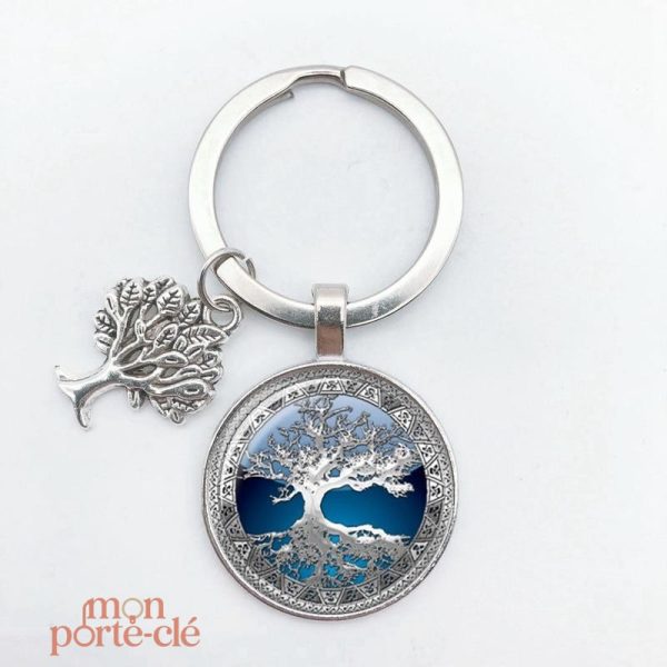 Porte-Clé Arbre de Vie, médaillon spirituel
