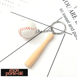 Porte-clé batte de baseball design compact
