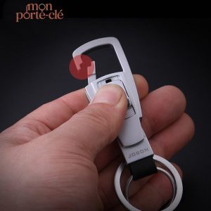 Porte-clé homme en métal au design raffiné