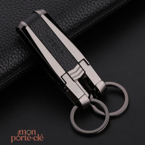 Porte-clé homme avec attache ceinture, pratique et fonctionnel