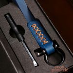 Porte-clé artisanal en cuir, cadeau parfait pour tous
