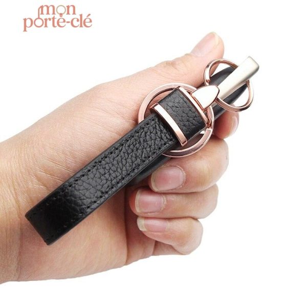 Porte-clé en cuir, accessoire masculin chic et pratique