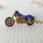 Porte-clé au style rétro pour motard