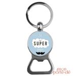 Accessoire indispensable, porte-clé décapsuleur fête des pères