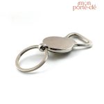 Cadeau fête des pères, porte-clé en acier robuste et stylé