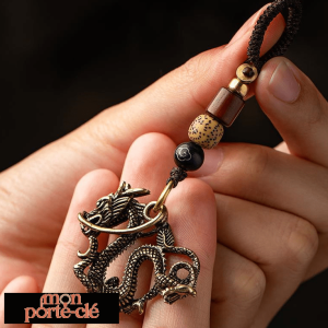 Porte-clé dragon mignon en résine