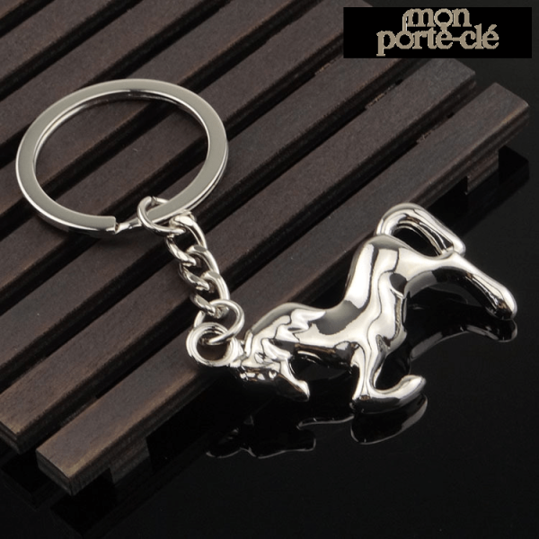 Porte-clé en cuir pour passionnés d'équitation