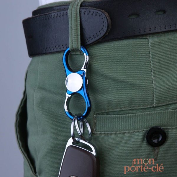 Porte-clé compact avec fonctionnalité de spinner