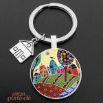 Porte-clé décoratif inspiré de l'art