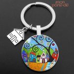 Porte-clé Maison avec style artistique unique