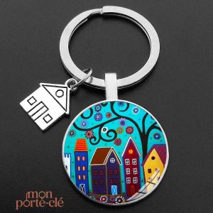 Accessoire porte-clé Maison au design créatif
