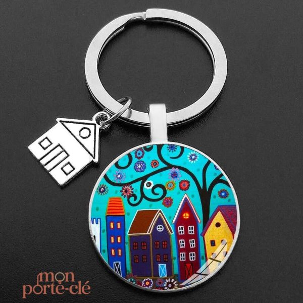 Accessoire porte-clé Maison au design créatif