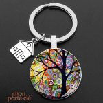 Porte-clé artistique Maison pour un cadeau original