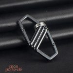 Accessoire homme en acier inoxydable, élégant et raffiné