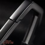 Porte-clé en acier, accessoire masculin de luxe