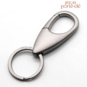 Porte-clé minimaliste en acier pour homme