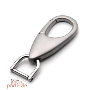Accessoire masculin, porte-clé en acier