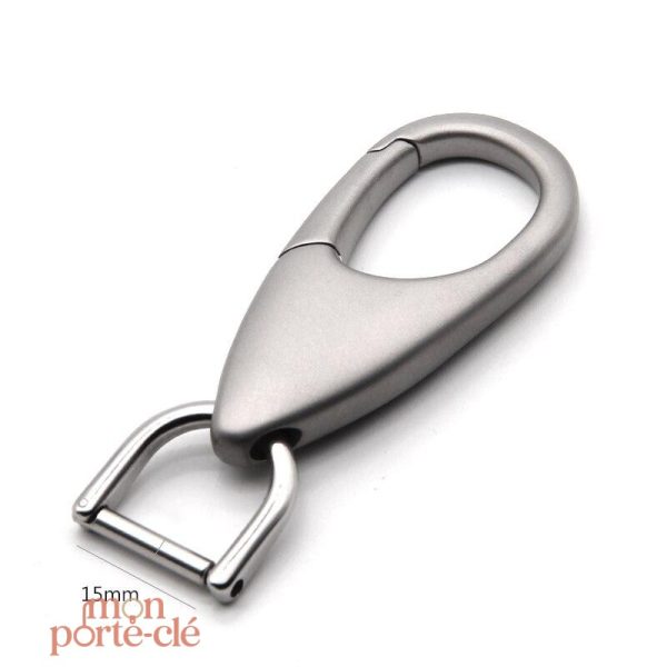 Accessoire masculin, porte-clé en acier