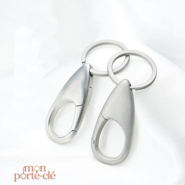 Porte-clé en acier, accessoire tendance pour hommes