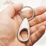 Porte-clé masculin, design minimaliste en métal