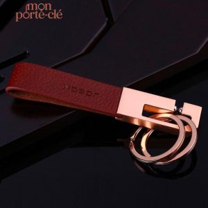 Porte-clé cuir élégant pour un style moderne