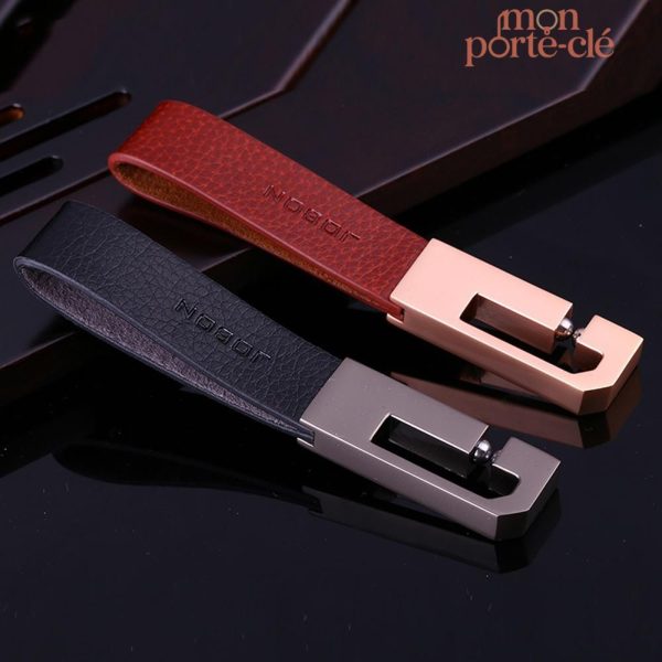 Accessoire en cuir pour clés, design contemporain