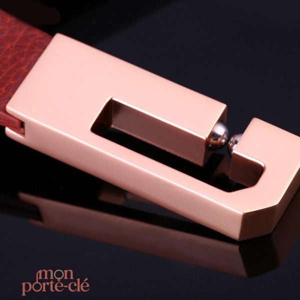 Porte-clé cuir, finition soignée et durable