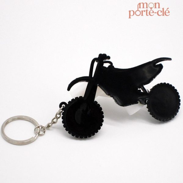 Porte-clé moto, design inspiré de la Cross CR-F, pratique et stylé