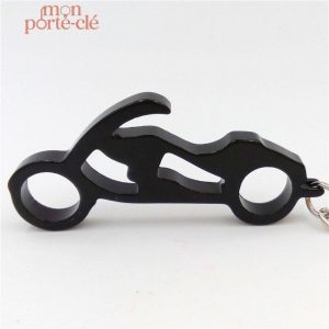Porte-clé moto en aluminium, accessoire innovant